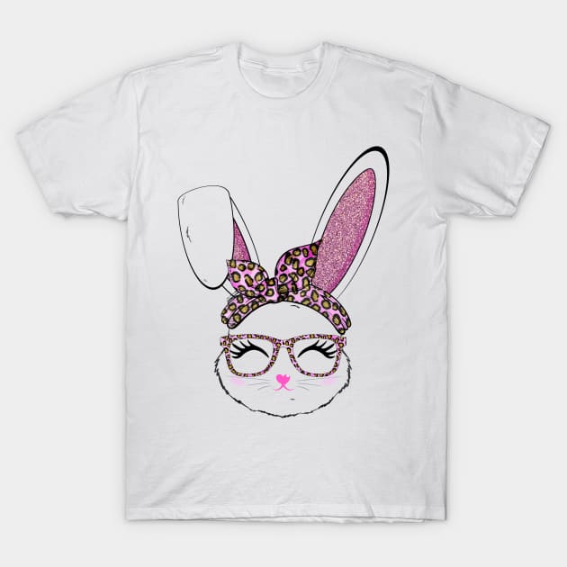 Cute Easter Bunny Face For Women Girls Kids T-Shirt by jodesigners